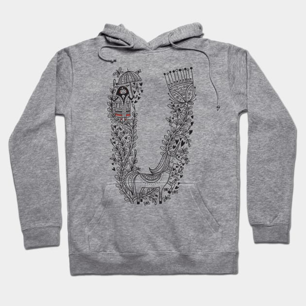 Letter U (Buu&Luu Alphabet) Hoodie by yuliia_bahniuk